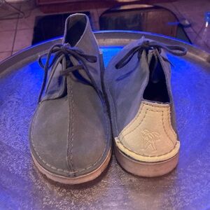 Clarks desert trek sage suede 8